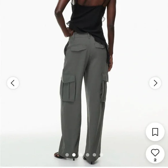 Aritzia Bridger Cargo Pants, coal grey - Picture 2 of 7